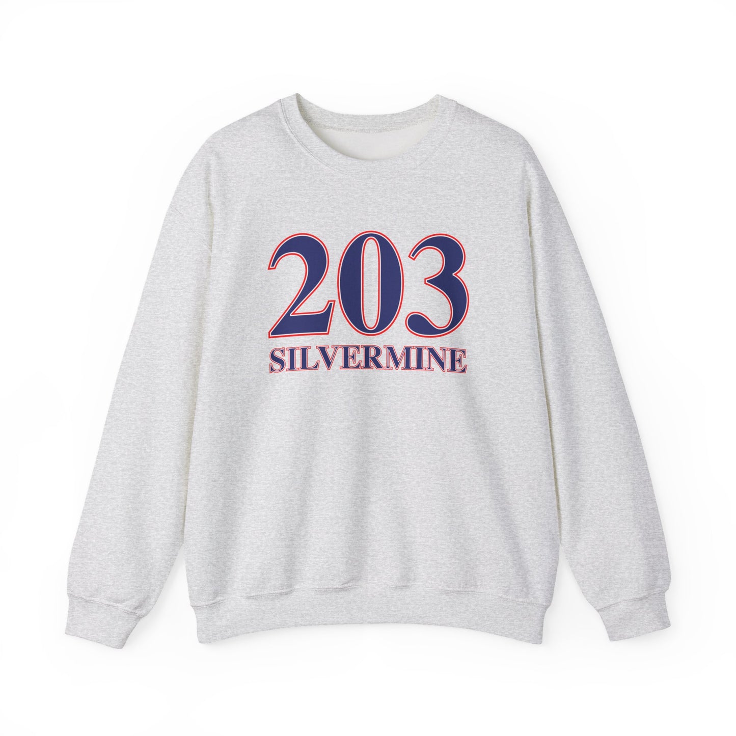 203 Silvermine Red, White & Blue Unisex Heavy Blend™ Crewneck Sweatshirt