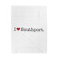 I Heart Southport. Velveteen Plush Blanket