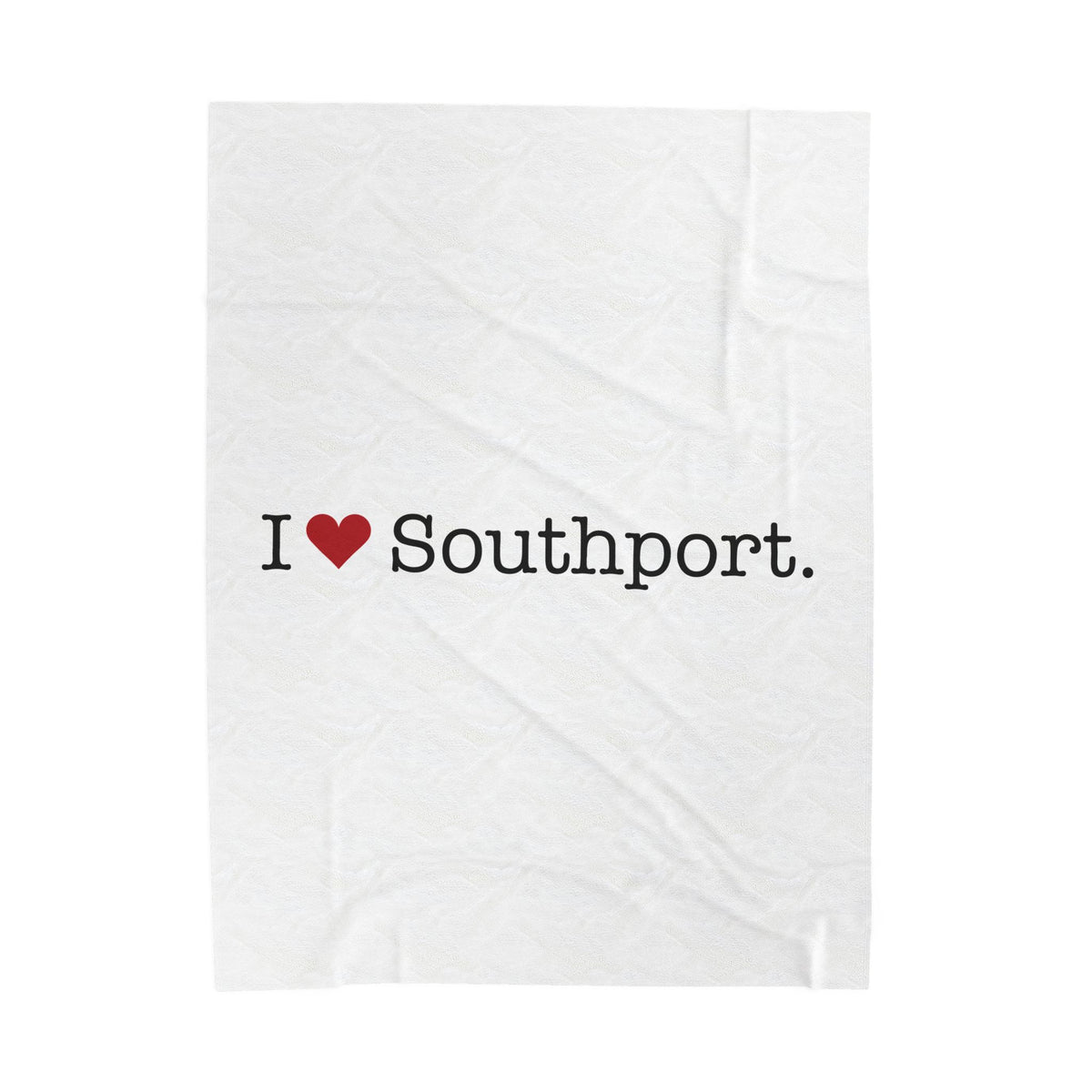 I Heart Southport. Velveteen Plush Blanket