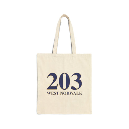 203 West Norwalk Cotton Canvas Tote Bag