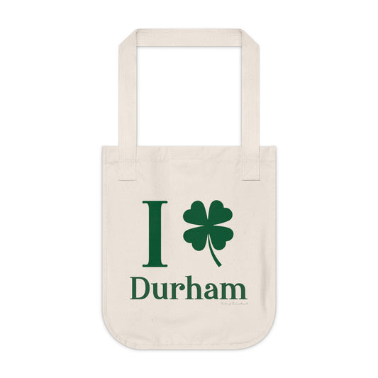 I Clover Durham Organic Canvas Tote Bag