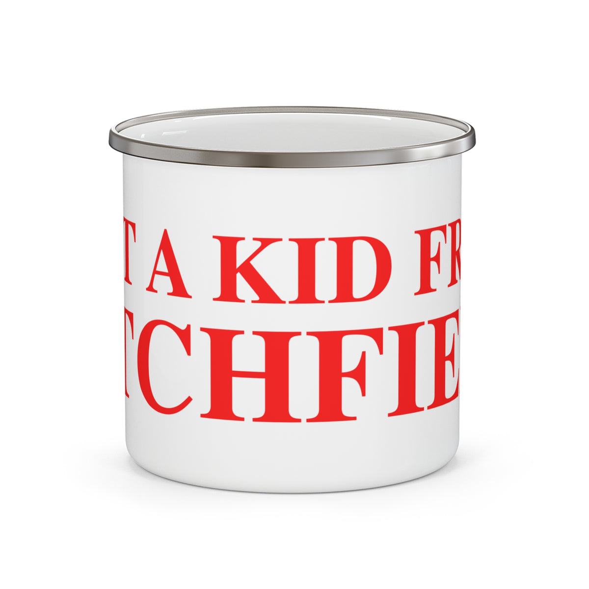 Just a kid from Litchfield Enamel Camping Mug