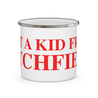 Just a kid from Litchfield Enamel Camping Mug