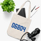 06804 Brookfield Connecticut Zip Code Organic Canvas Tote Bag