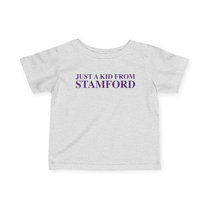 Just a kid from Stamford Infant Fine Jersey T-Shirt