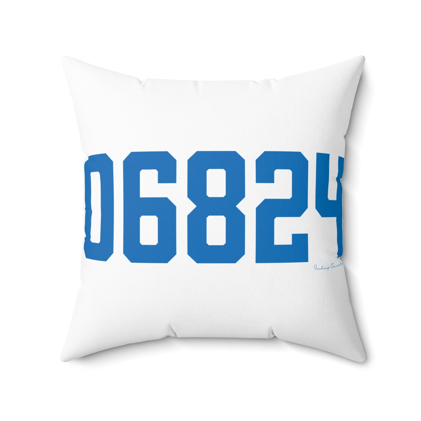 06824 Fairfield Connecticut Zip Code Spun Polyester Square Pillow