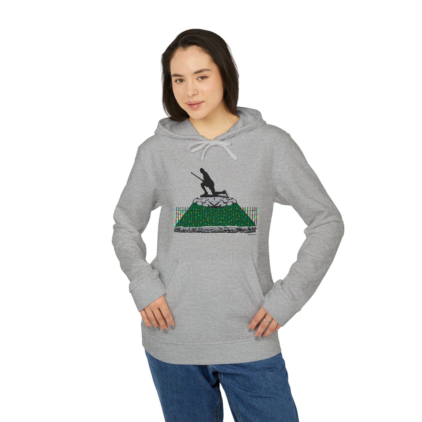 Minuteman Holiday Lights adidas Unisex Fleece Hoodie Sweatshirt