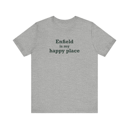 Enfield is My Happy Place Unisex Jersey Short Sleeve T-Shirt
