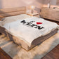 I Heart WLTN Velveteen Plush Blanket