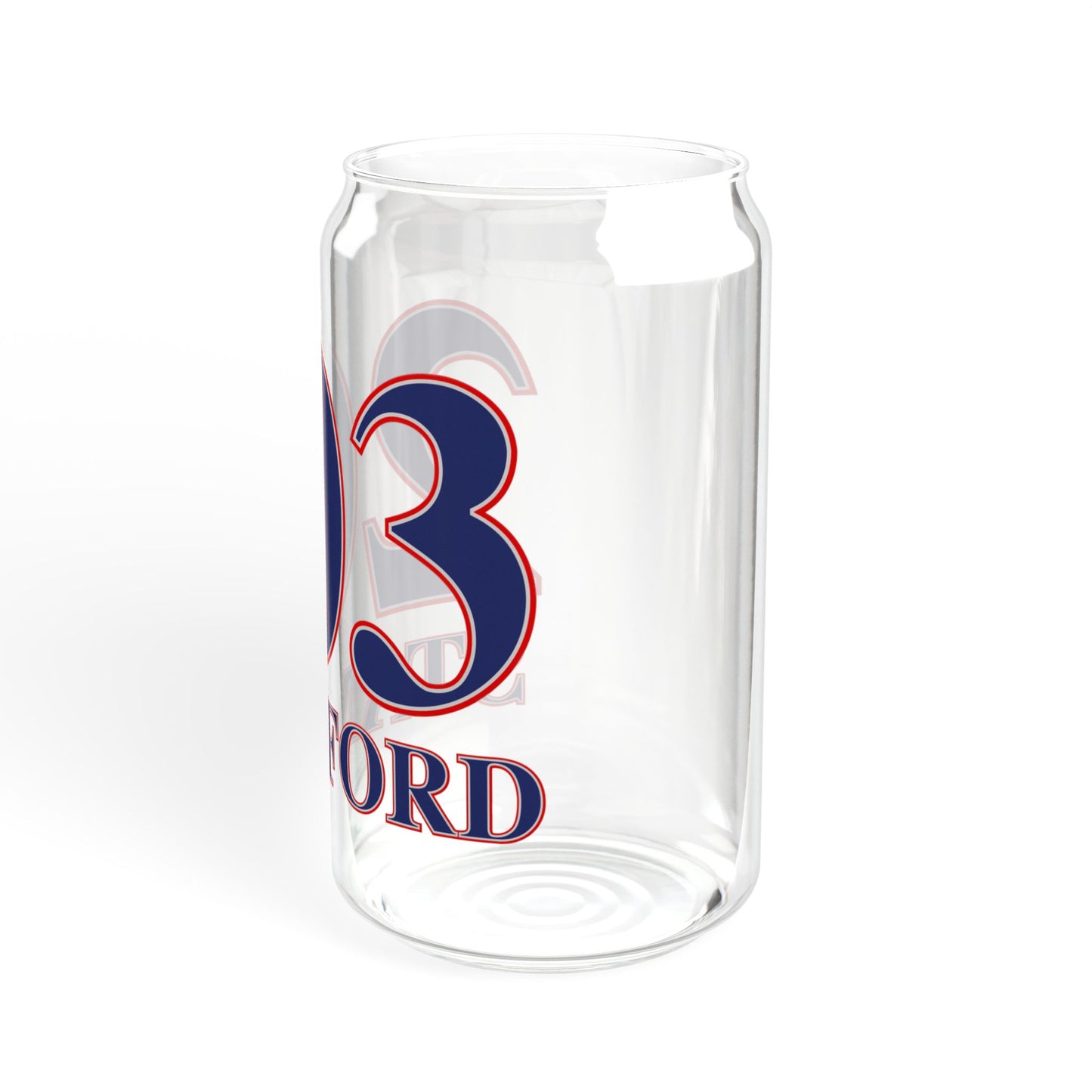 203 Stamford Red, White & Blue Sipper Glass, 16oz