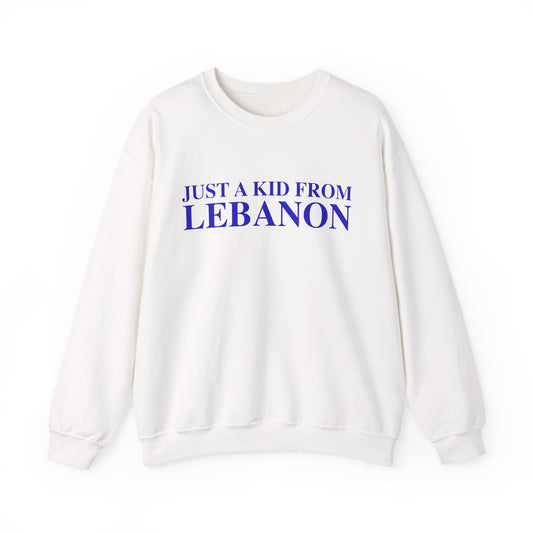 Just a kid from Lebanon Unisex Heavy Blend™ Crewneck Sweatshirt