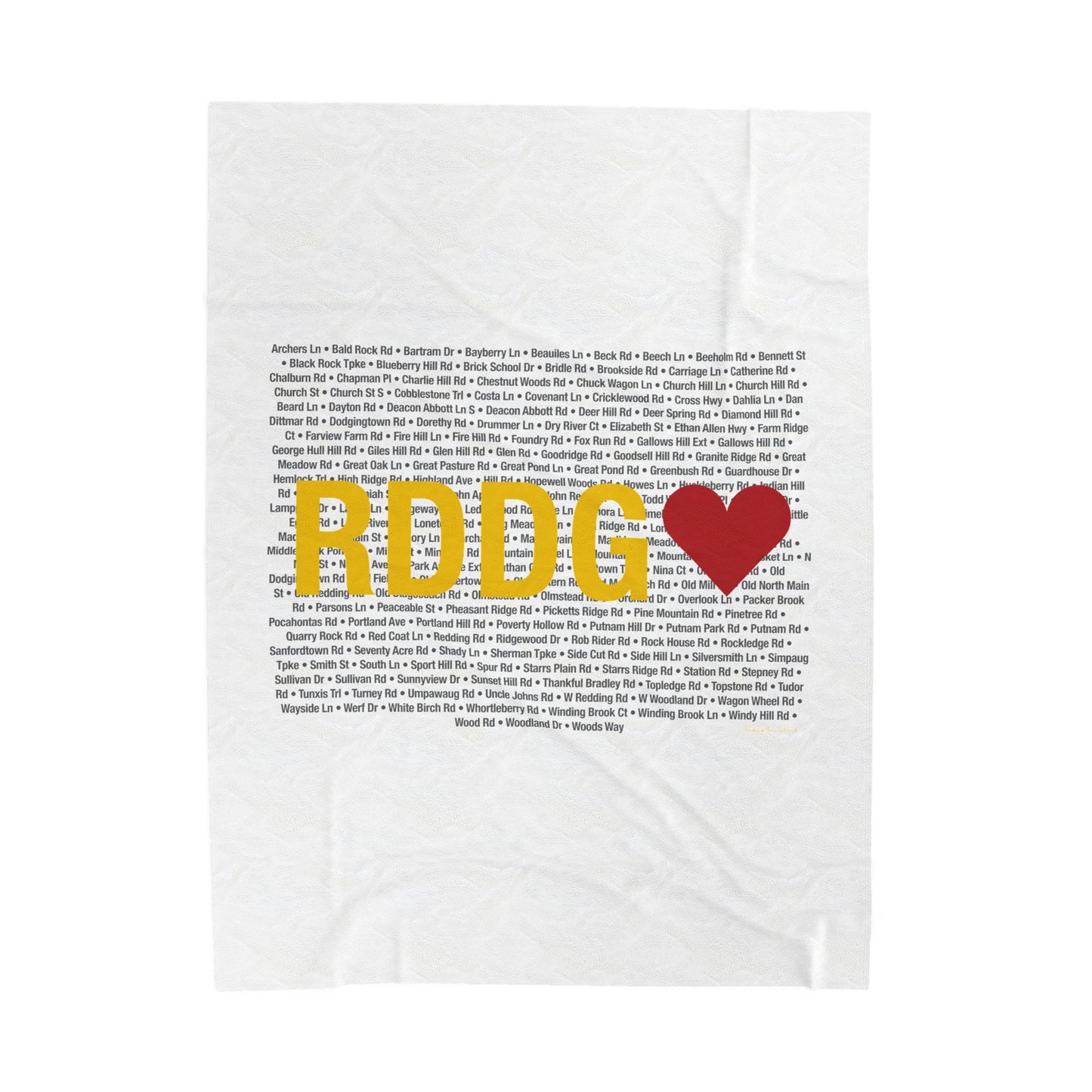 Redding Love Velveteen Plush Blanket