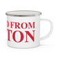 Just a kid from Preston  Enamel Camping Mug