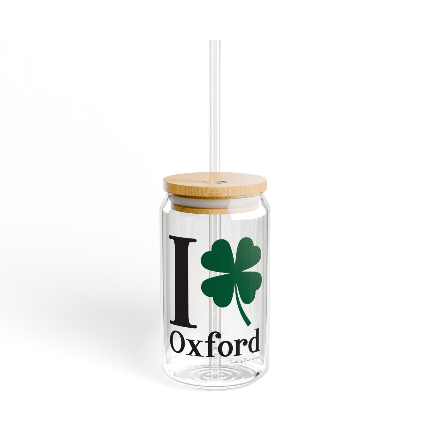 I Clover Oxford Sipper Glass, 16oz