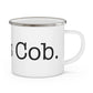 I Heart Cos Cob. Enamel Camping Mug