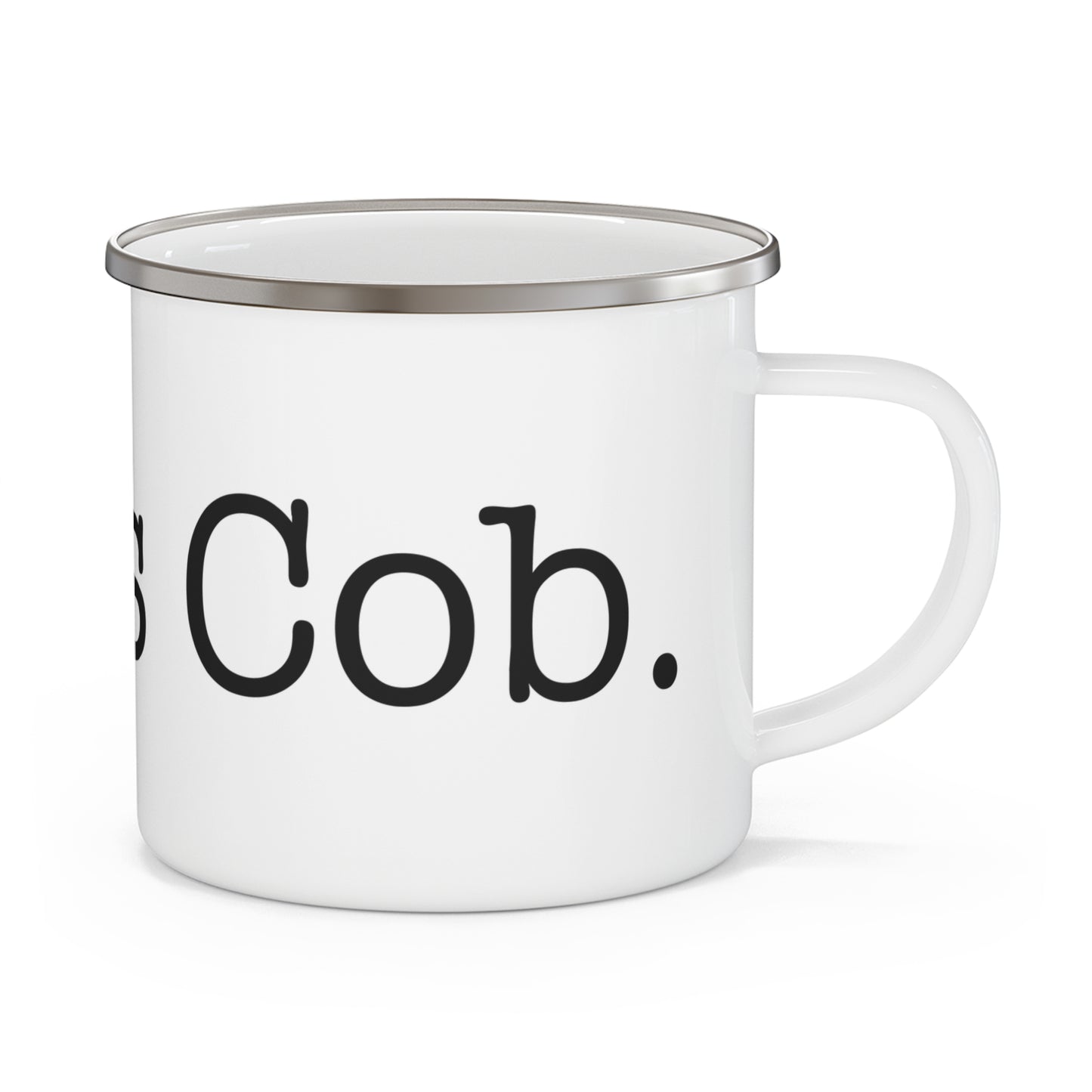 I Heart Cos Cob. Enamel Camping Mug