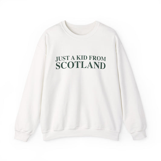 Just a kid from Scotland Unisex Heavy Blend™ Crewneck Sweatshirt