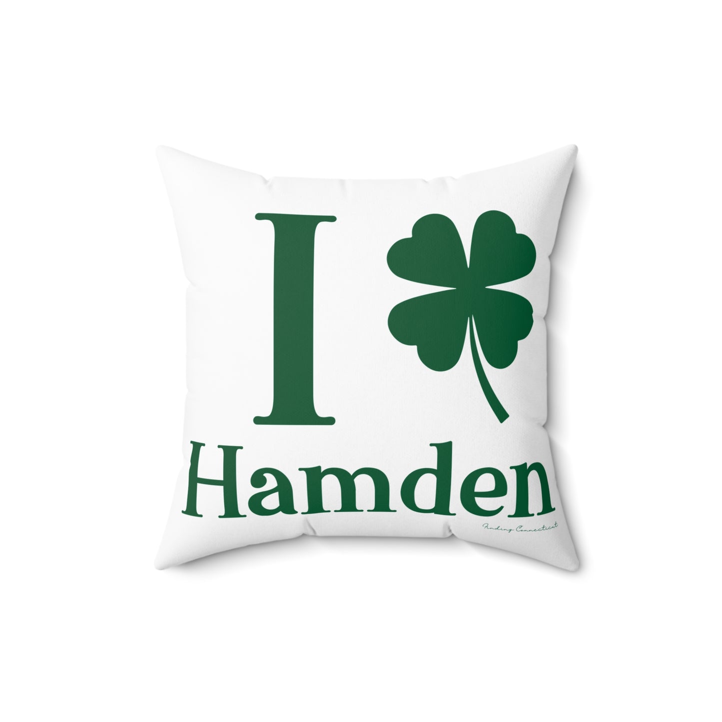 I Clover Hamden Spun Polyester Square Pillow