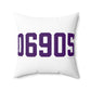 06905 Stamford Connecticut Zip Code Spun Polyester Square Pillow