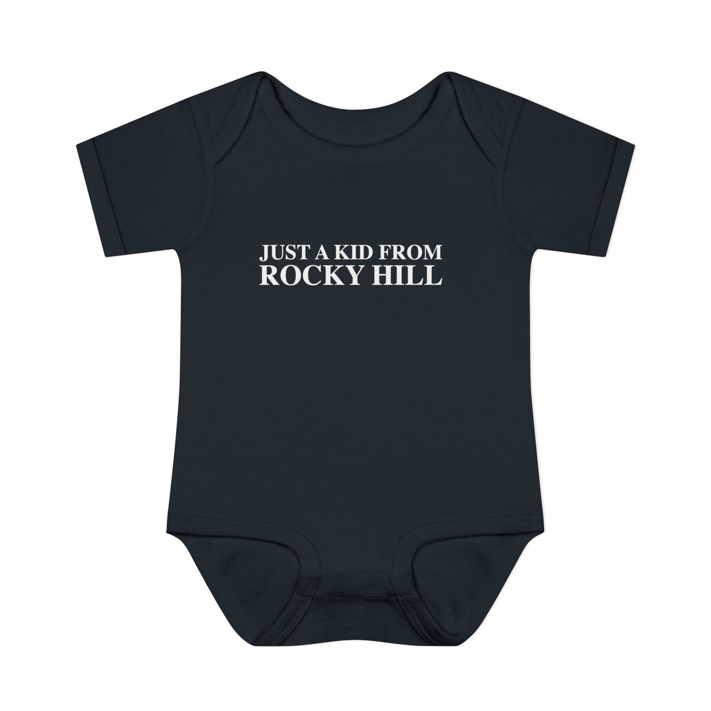 Just a kid from Rocky Hill Infant Baby Rib Bodysuit