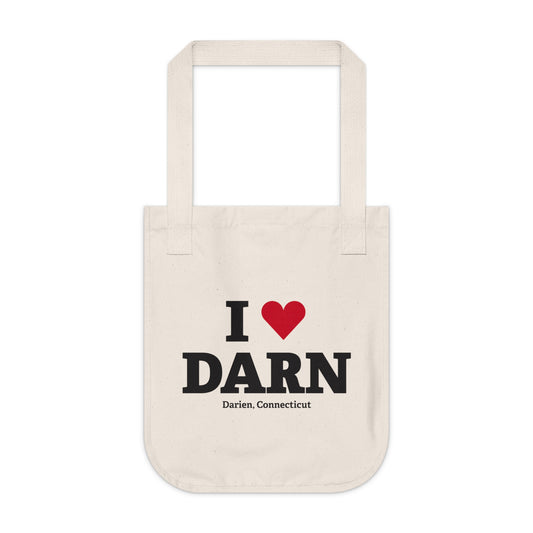 I Heart DARN Organic Canvas Tote Bag