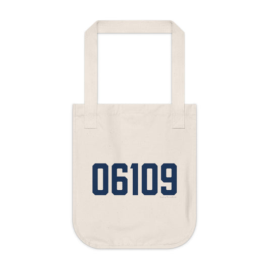 06109 Wethersfield Connecticut Zip Code Organic Canvas Tote Bag
