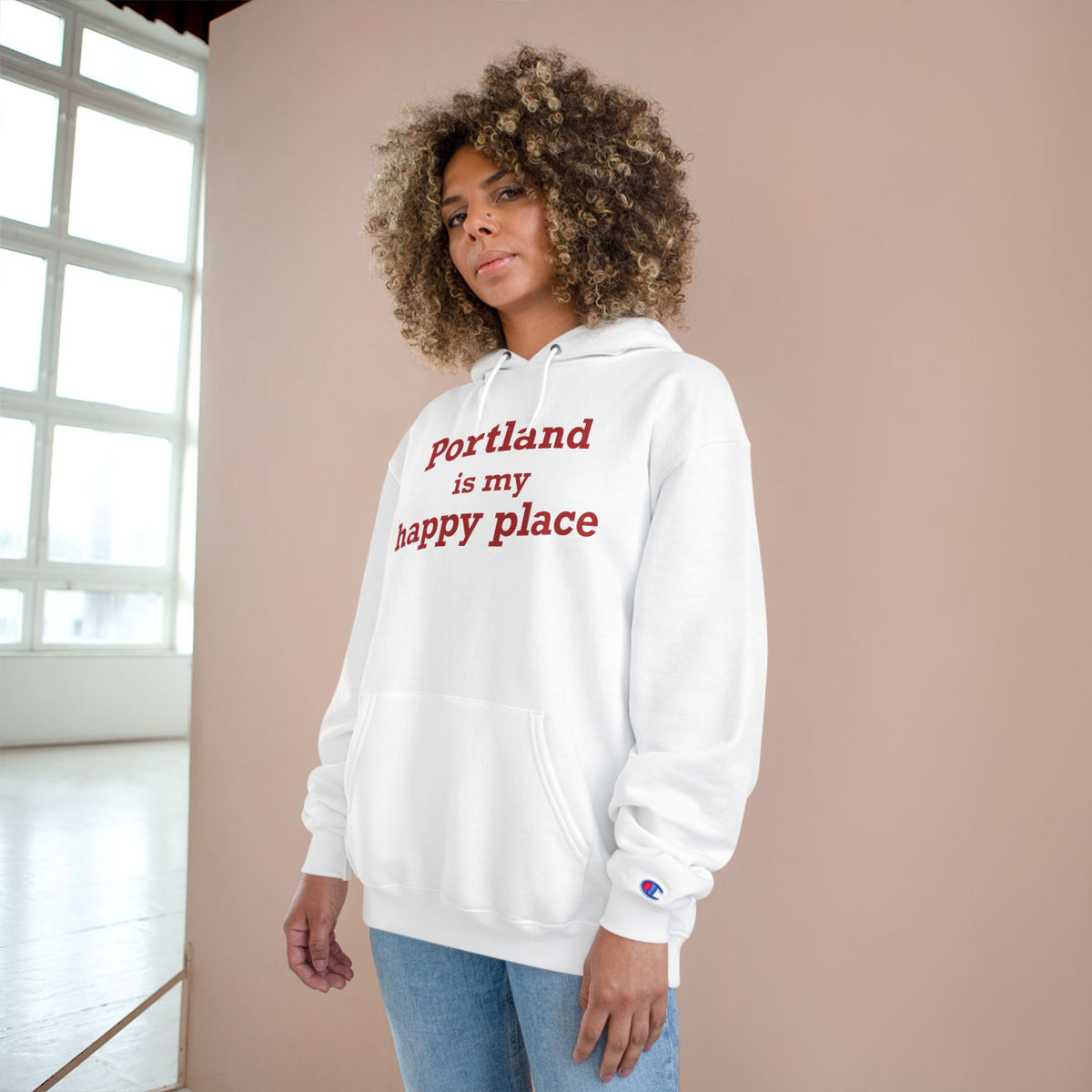 Portland is My Happy Place Champion Hoodie