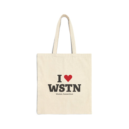 I Heart WSTN Cotton Canvas Tote Bag