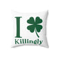 I Clover Killingly Spun Polyester Square Pillow