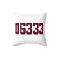 06333 East Lyme Connecticut Zip Code Spun Polyester Square Pillow