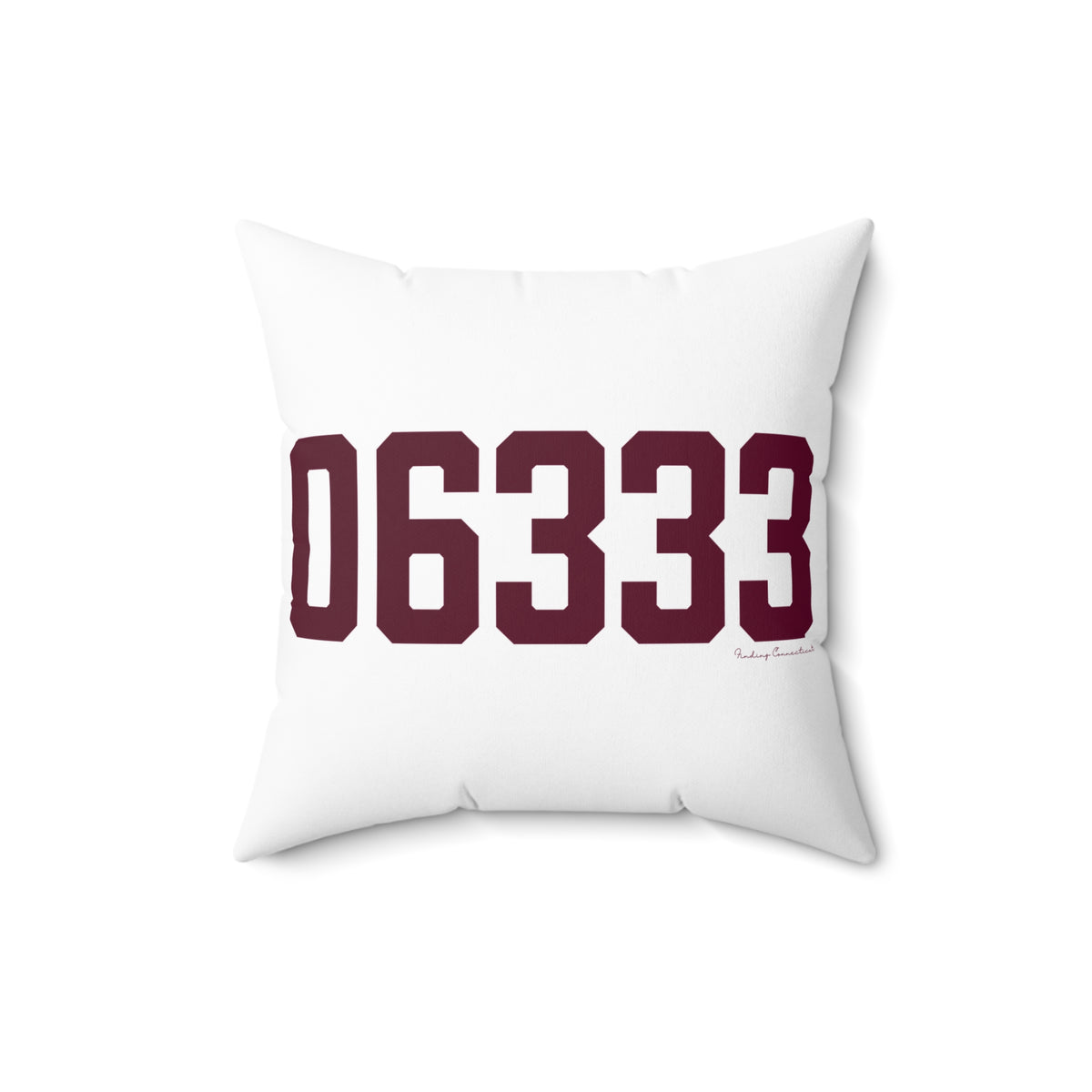 06333 East Lyme Connecticut Zip Code Spun Polyester Square Pillow