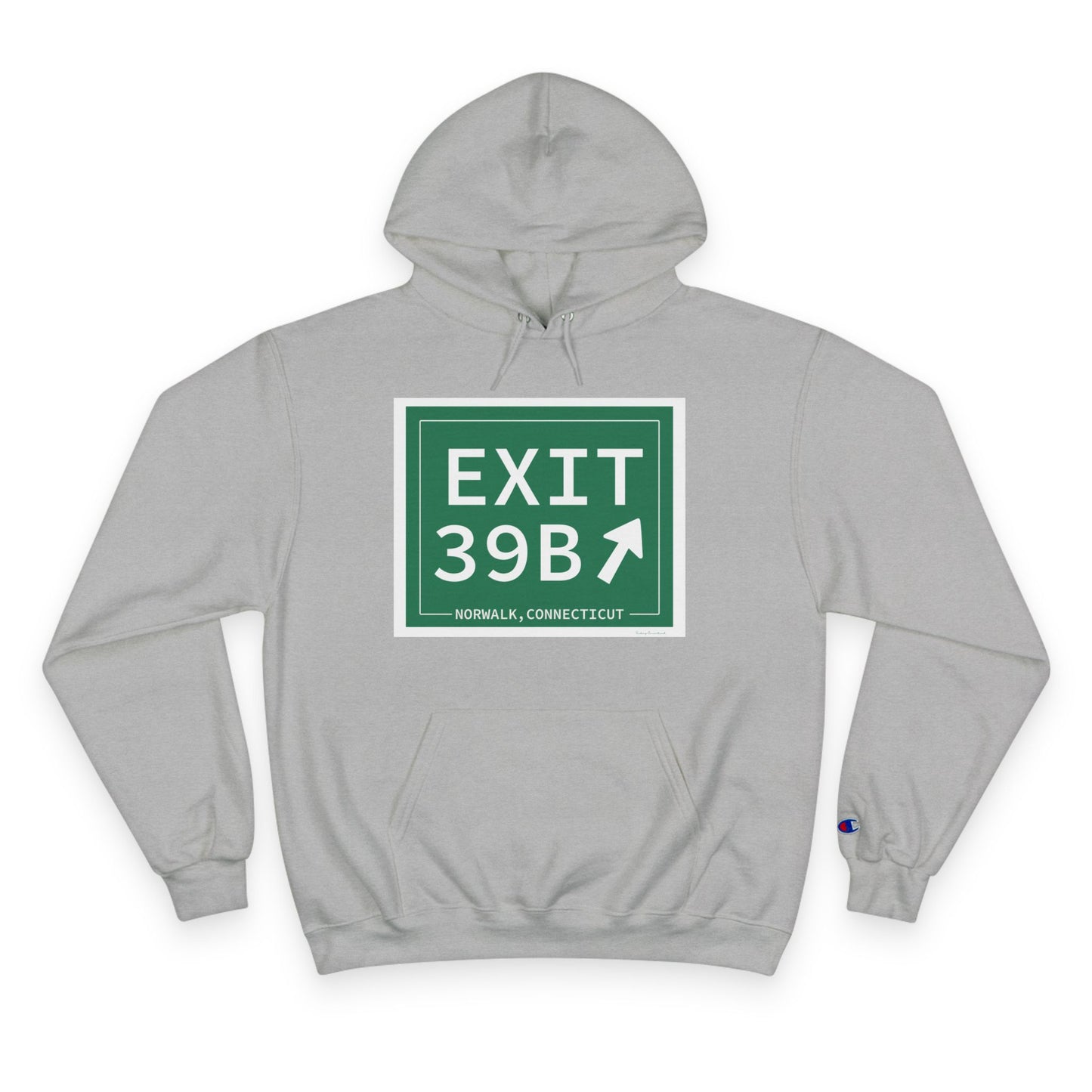 Vintage Exit 39B Merritt Parkway Sign Champion Hoodie