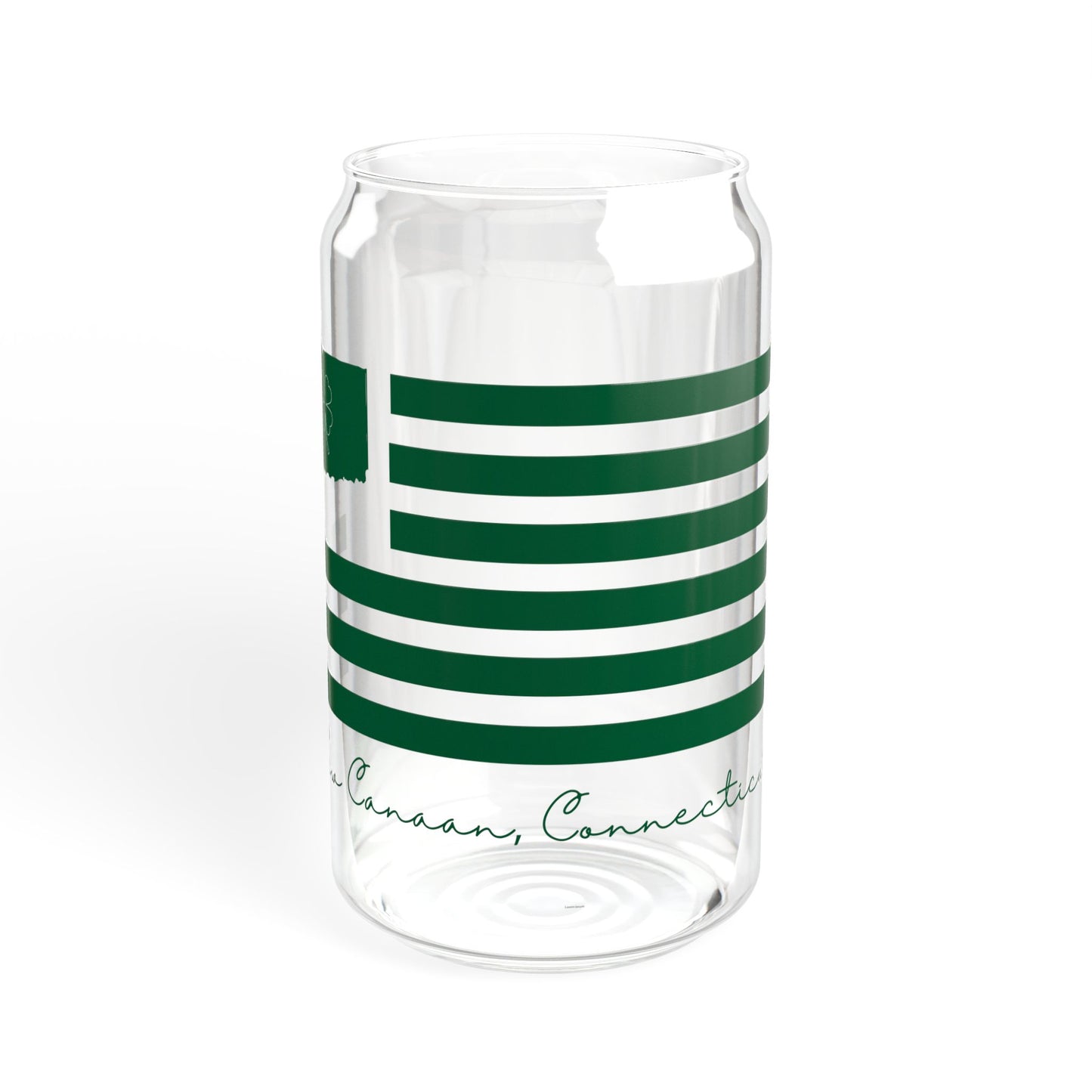 New Canaan Connecticut St. Patrick's Day Sipper Glass, 16oz