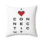 Connecticut Vision Spun Polyester Square Pillow