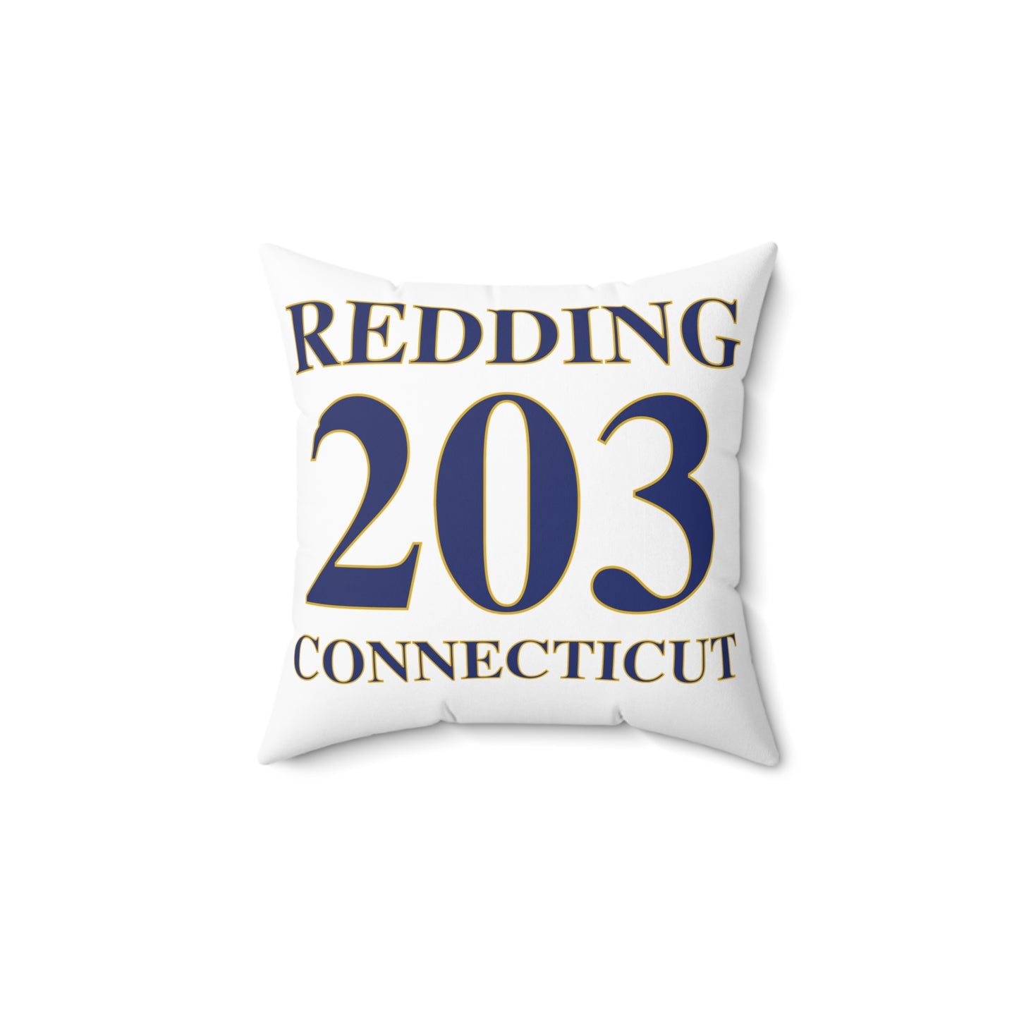 Redding 203 Connecticut  Spun Polyester Square Pillow