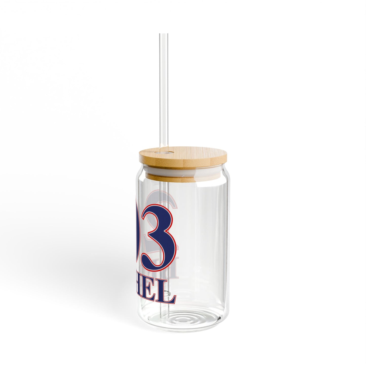 203 Bethel Trumbull Red, White & Blue Sipper Glass, 16oz