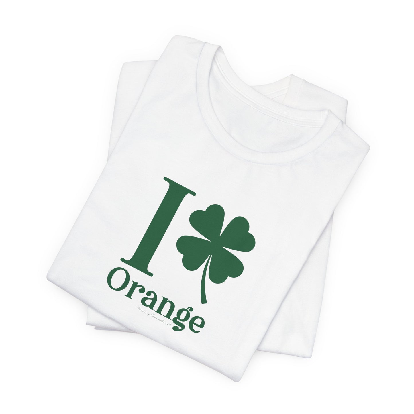 I Clover Orange Unisex Jersey Short Sleeve T-Shirt