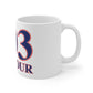 Seymour Red, White & Blue Flag Mug 11oz