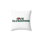 Love Silvermine Spun Polyester Square Pillow