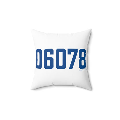 06078 Suffield Connecticut Zip Code Polyester Square Pillow