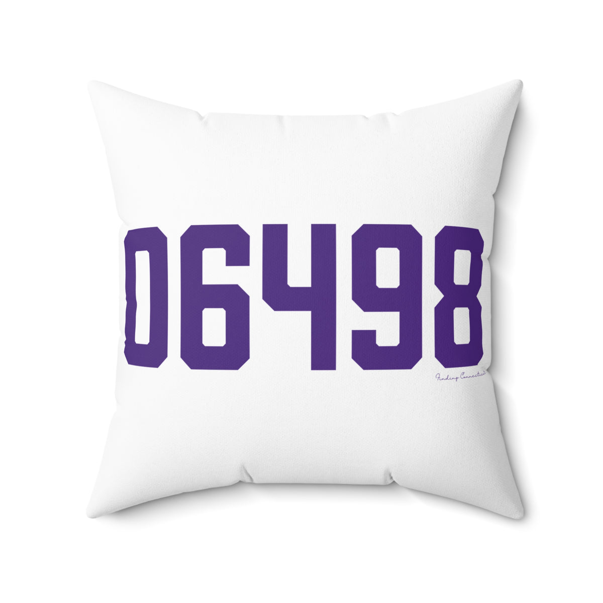 06498 Westbrook Connecticut Zip Code Spun Polyester Square Pillow