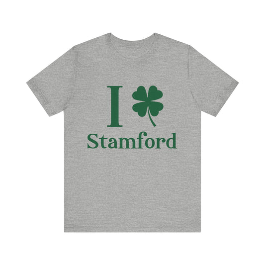 I Clover Stamford (Green) Unisex Jersey Short Sleeve Tee