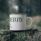 41 Tilt Strawberry Hill Enamel Camping Mug