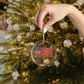 Tolland Connecticut Flag Glass Ornaments
