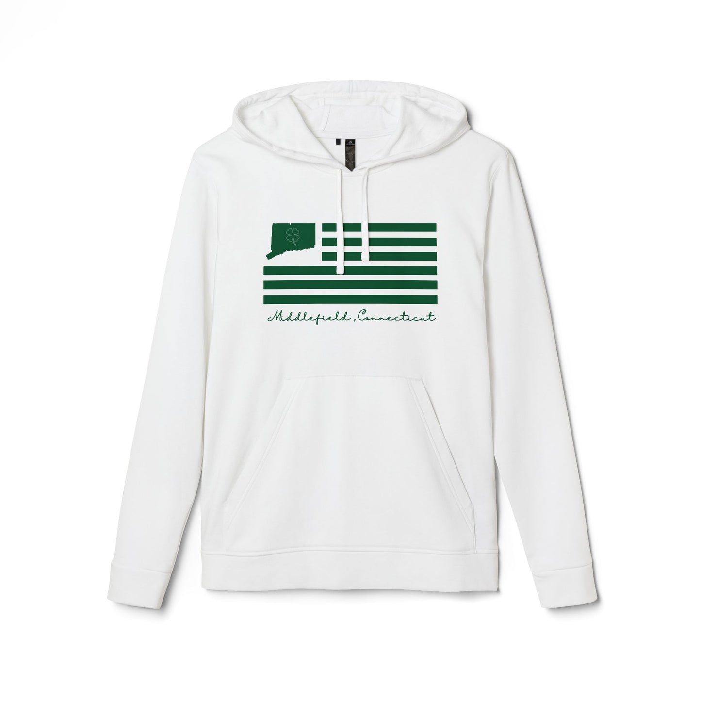 Middlefield Connecticut St. Patrick’s Day Flag adidas Unisex Fleece Hoodie