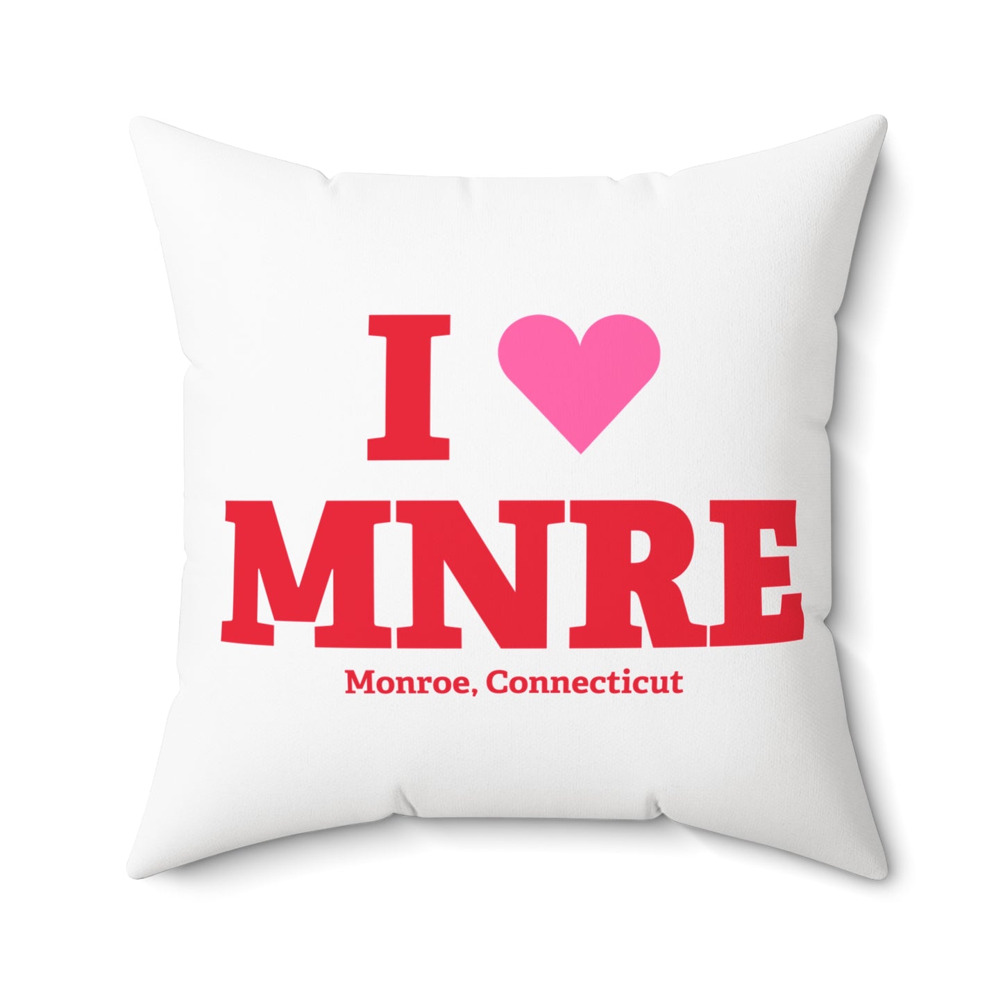 I Heart MNRE Spun Polyester Square Pillow