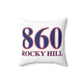 860 Rocky Hill Red, White & Blue Spun Polyester Square Pillow