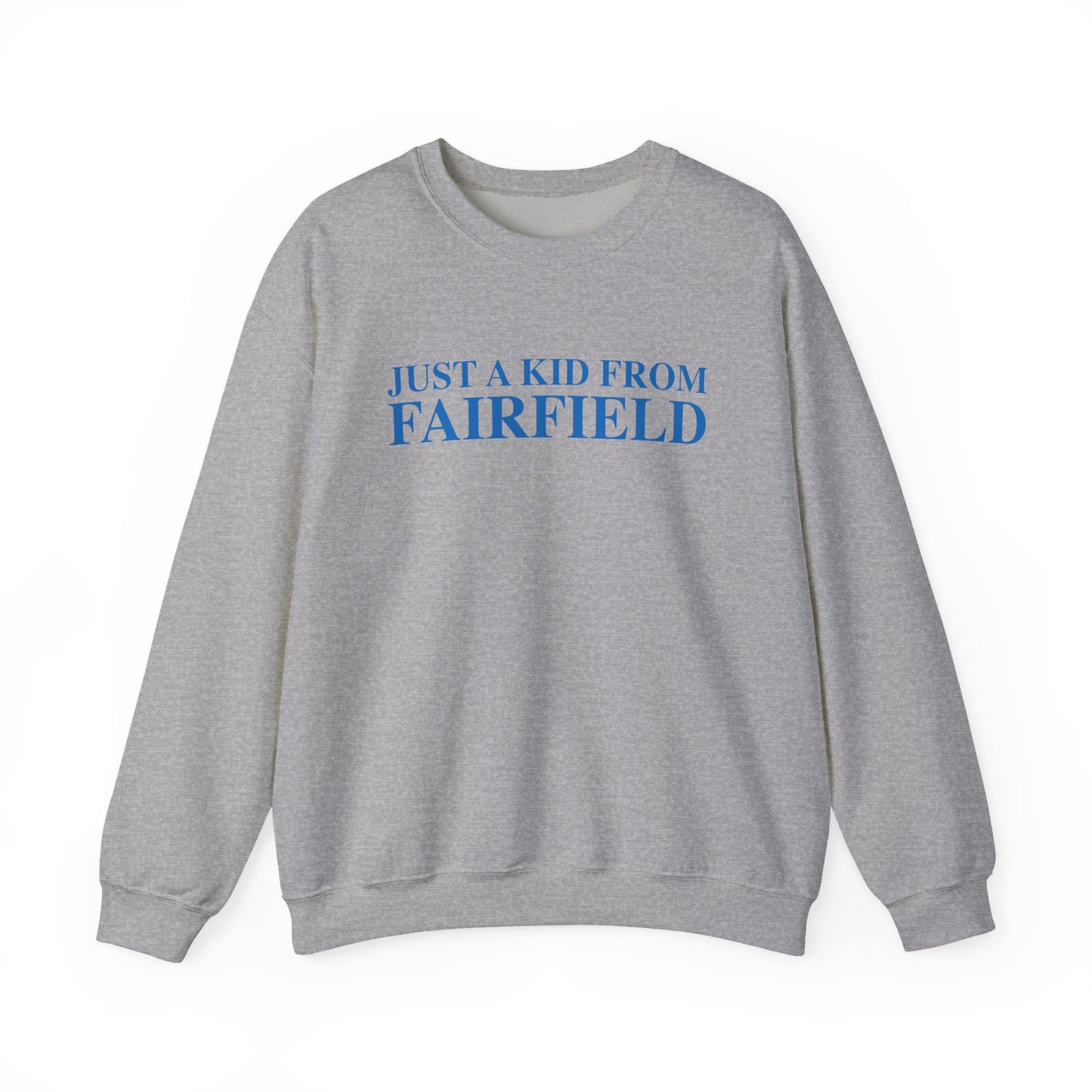 Just a kid from Fairfield Unisex Heavy Blend™ Crewneck Sweatshirt