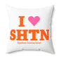 I Heart SHTN Spun Polyester Square Pillow