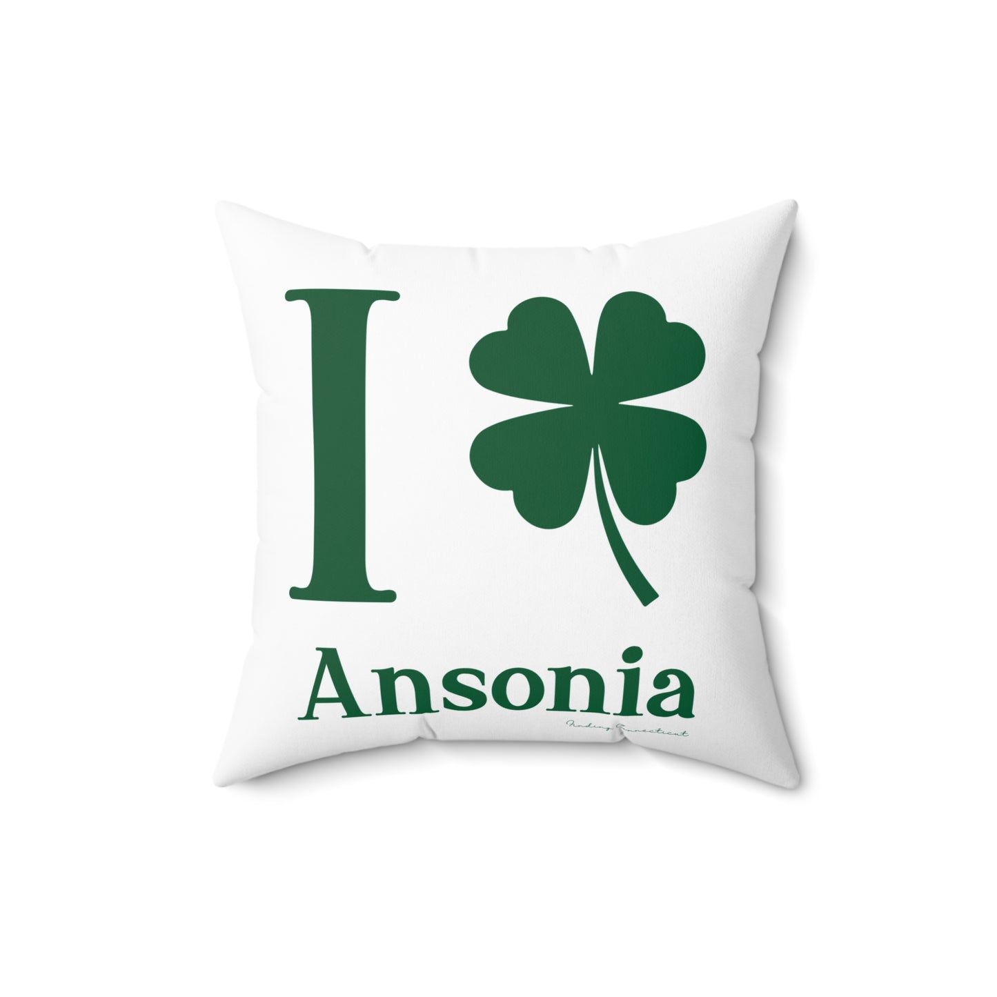 I Clover Ansonia Spun Polyester Square Pillow